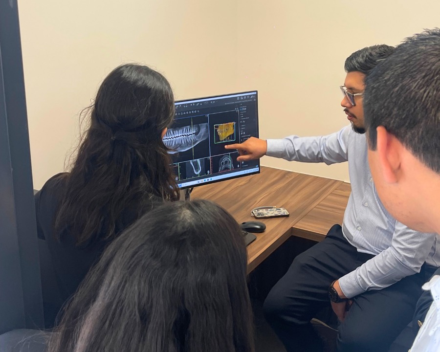 Revisión de un estudio 3D en pantalla durante la capacitación